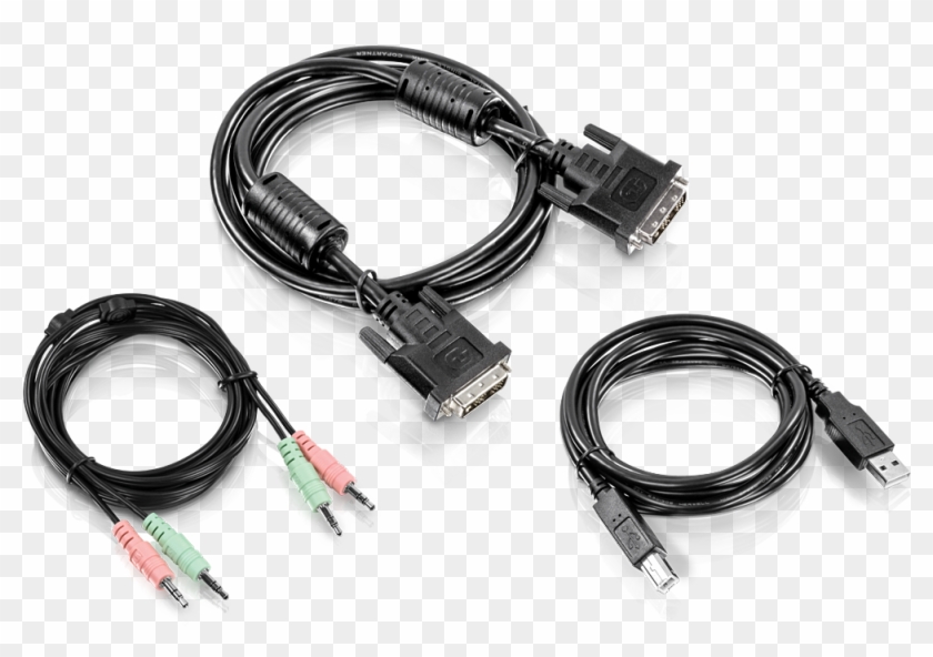 Dvi-i, Usb, And Audio Kvm Cable Kit - Kvm Switch Clipart #5128379