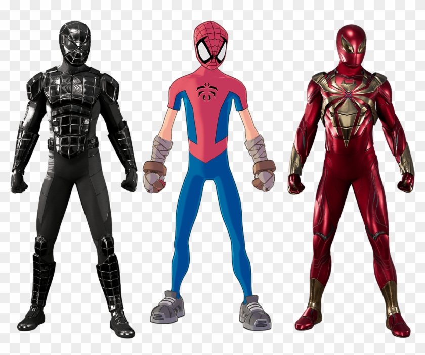 Iron Spider - All Dlc Spiderman Suits Clipart #5128763