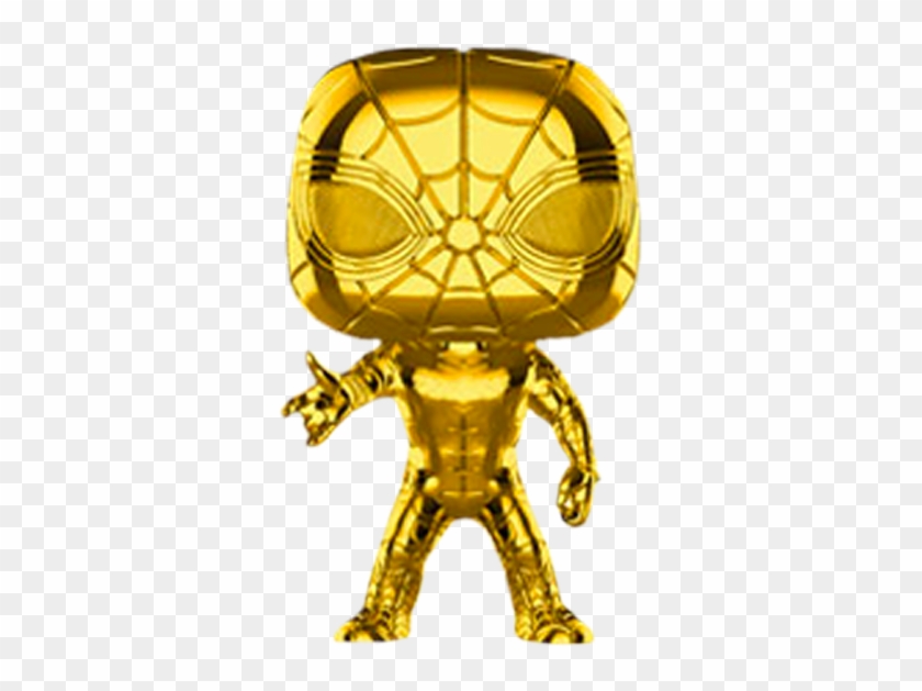 Marvel Studios 10th Anniversary - Gold Iron Spider Pop Clipart #5129206