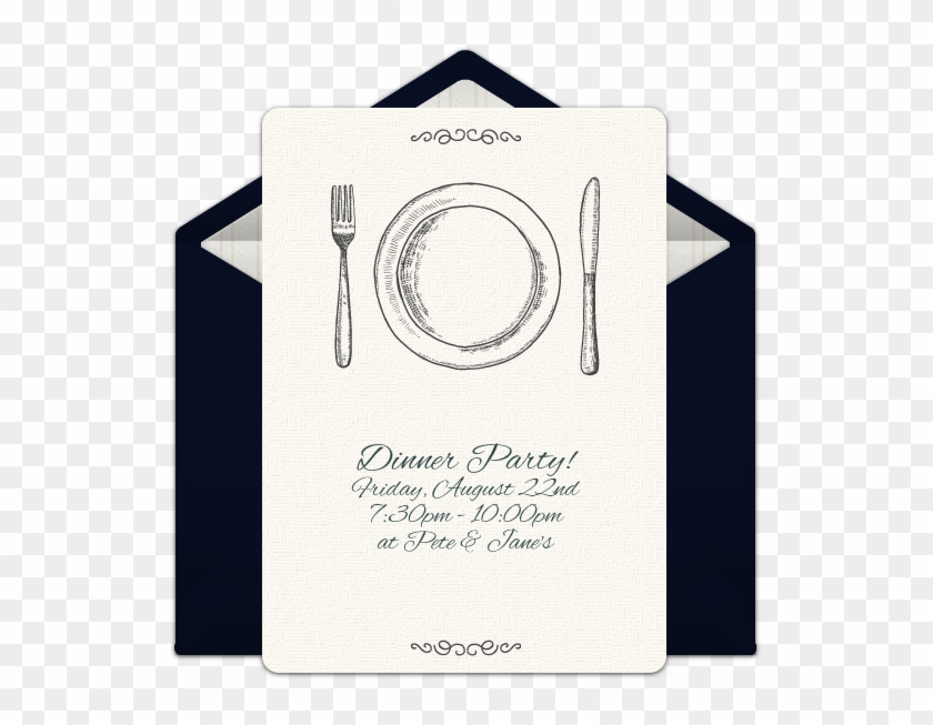 Dinner Table Online Invitation - Farewell Dinner Invitation Award Oscar Night Invitation Clipart #5129536
