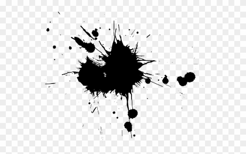 #black #ink #splat #remix - Black Water Paint Png Clipart #5129637