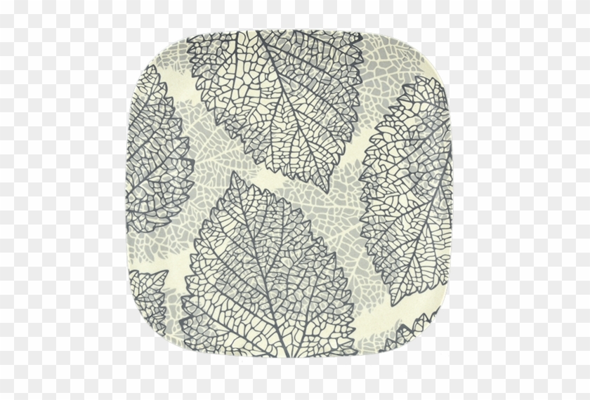 Go Bamboo Falling Leaves Plate - Lace Clipart
