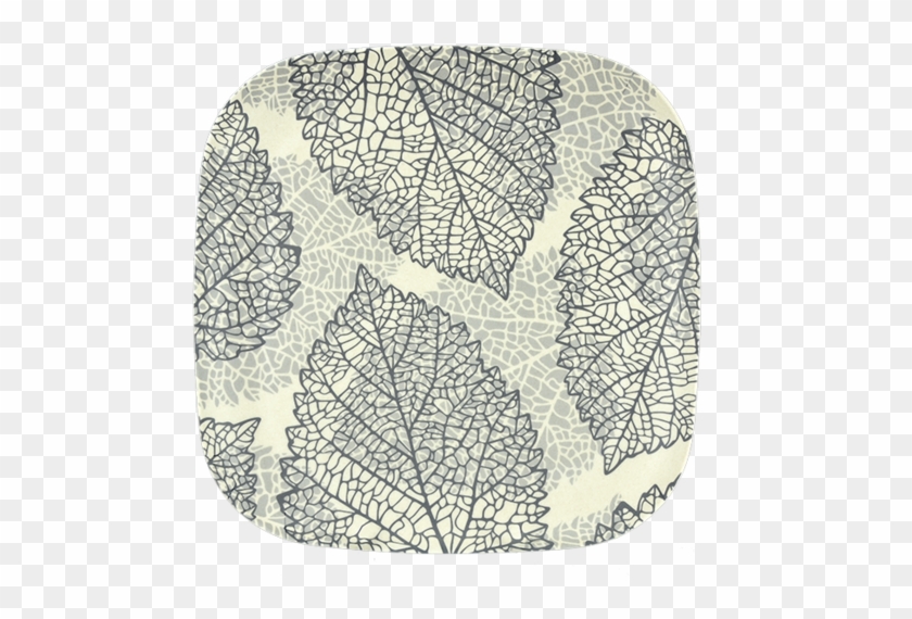 Go Bamboo Falling Leaves Plate - Lace Clipart #5129750