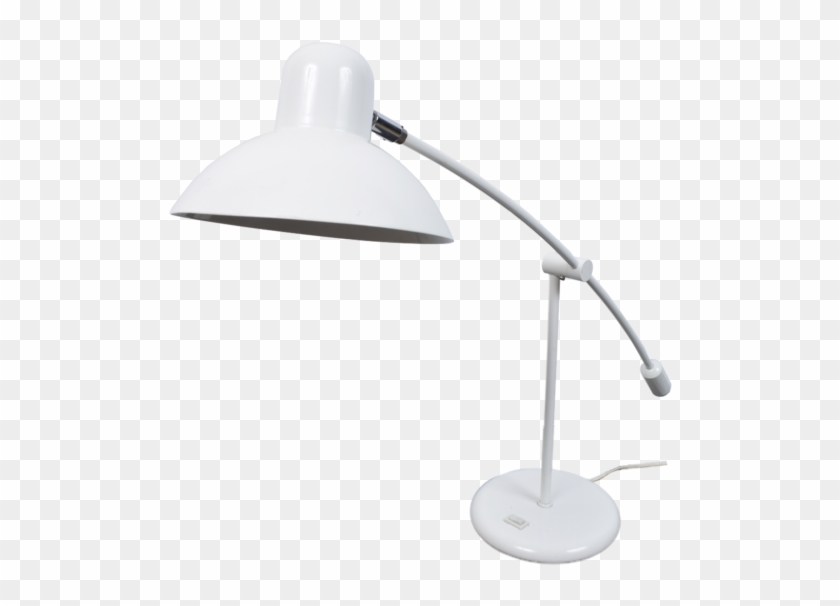 White Desk Light 70's - Lamp Clipart