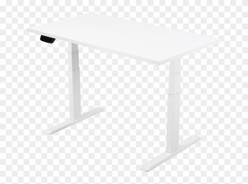 2-leg White Uvi Desk With White Top - Coffee Table Clipart #5129944