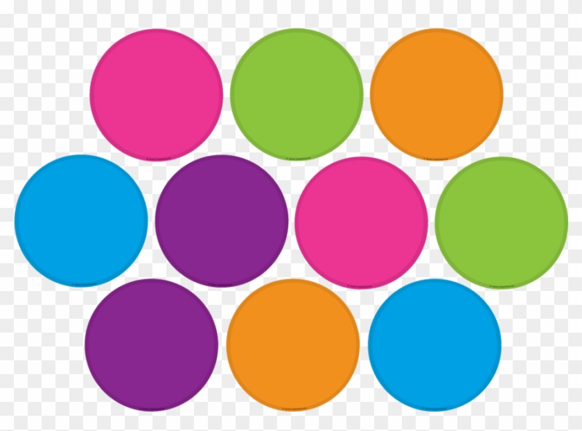 Tcr5189 Bright Colors Circles Accents Image , Png Download - Different Coloured Circles Clipart