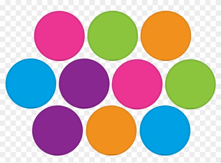 Tcr5189 Bright Colors Circles Accents Image , Png Download - Different Coloured Circles Clipart #5130935