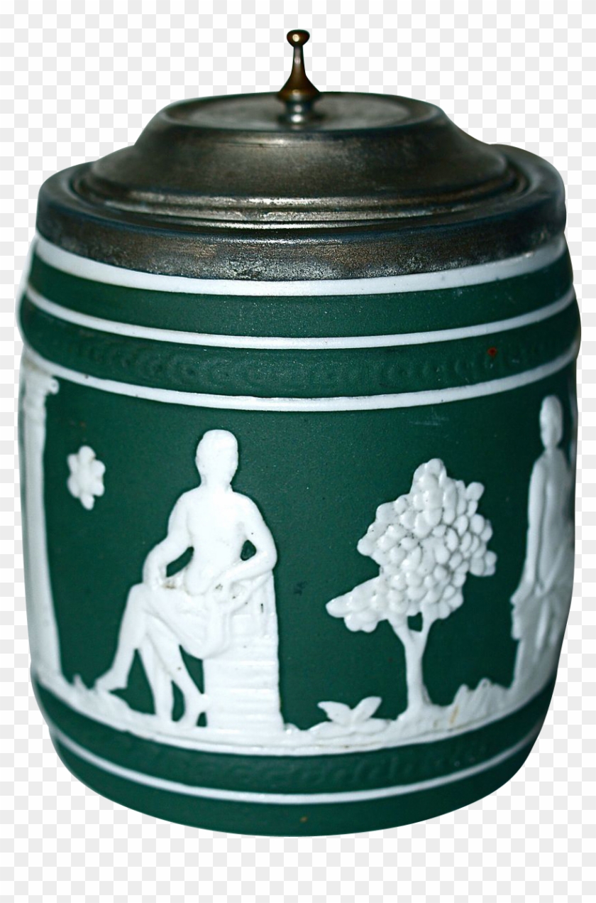 Green Tobacco Jar/humidor - Porcelain Clipart #5131148