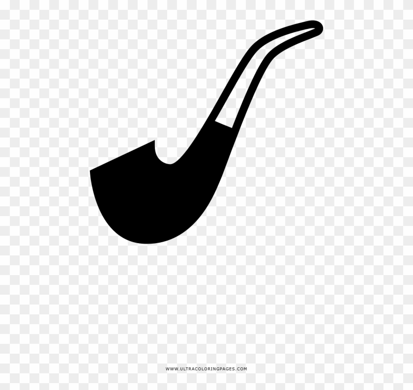 Tobacco Pipe Coloring Page - Cachimbo Png Desenho Clipart