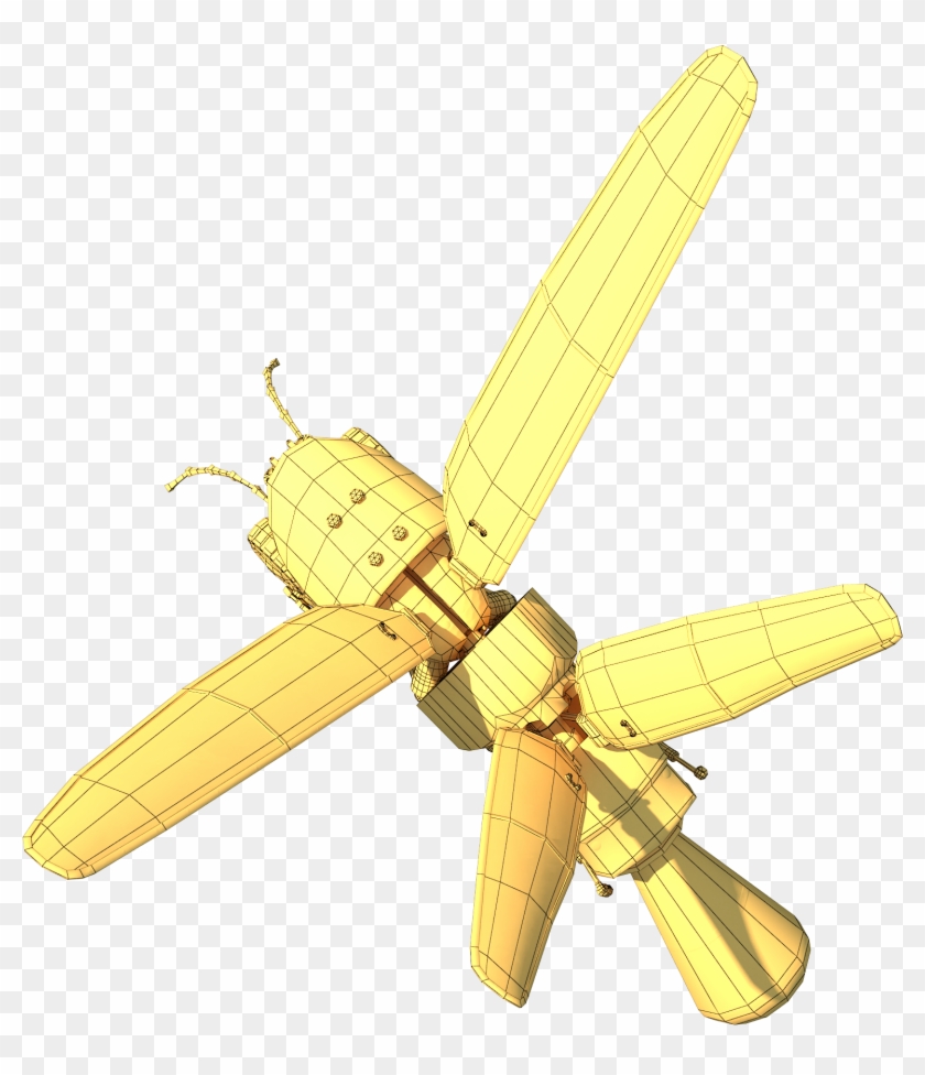 Lightning Bug Pbr Rig Anim - Ceiling Fan Clipart #5131389