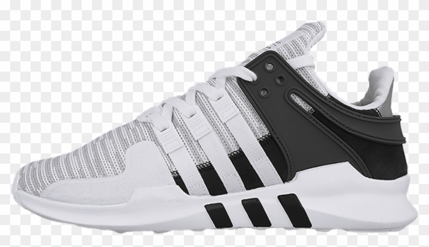 Adidas Eqt Support Adv - Adidas Eqt White Black Clipart