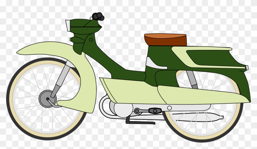 Moped Motorbike Motorcycle Png Image - Moped Clipart Transparent Png #5131519