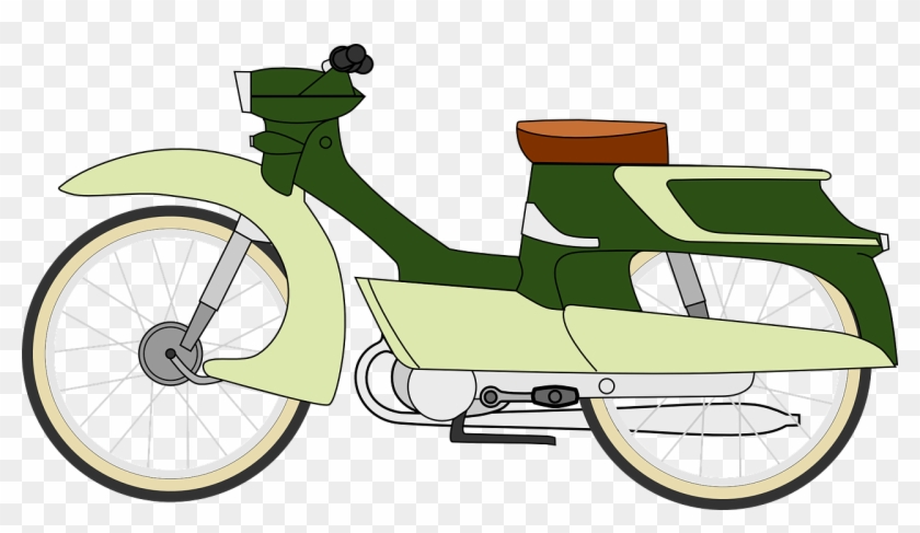 Moped Motorbike Motorcycle Png Image - Moped Clipart Transparent Png