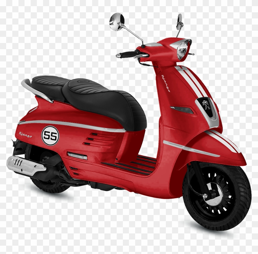 Django 50cc Vintage Scooter, Retro Scooter - Hero Maestro Edge 125 Red Clipart #5131548