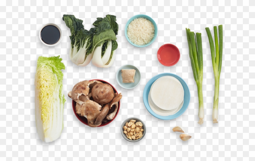 Mushroom & Cabbage Dumplings With Roasted Bok Choy - Mushroom Cabbage Dumplings Clipart #5131915
