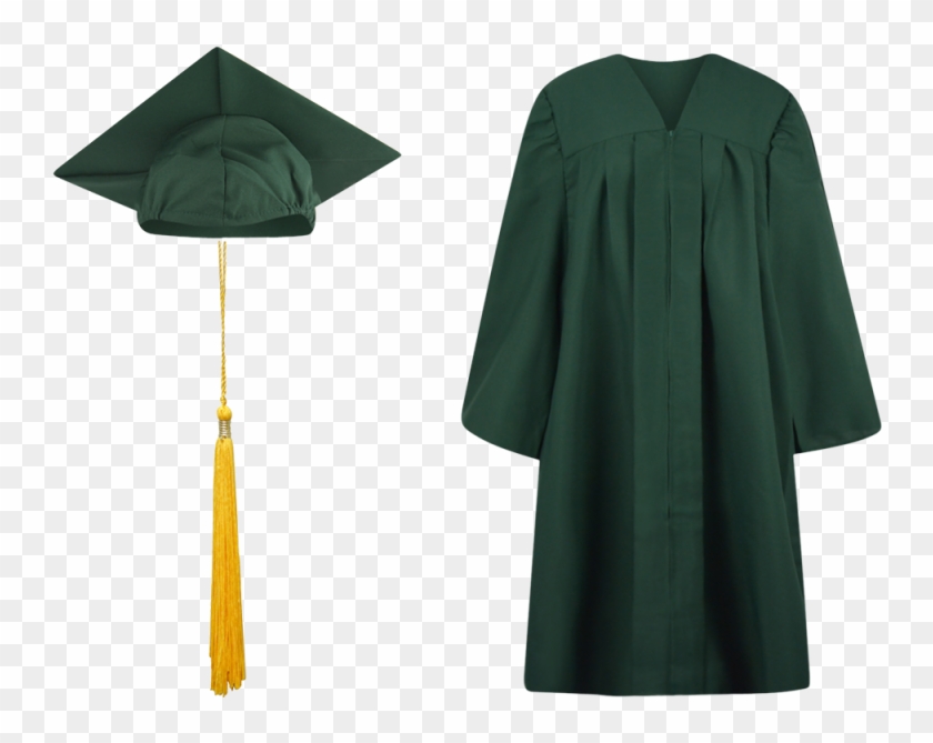 Graduation Gown Png - Dark Green Graduation Gown Clipart