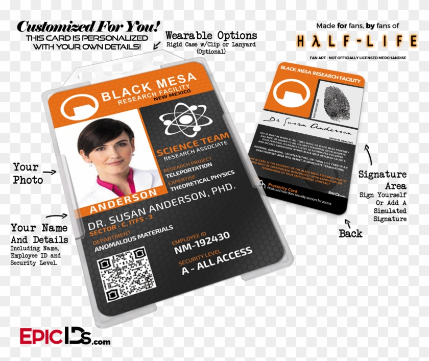Black Mesa Research Facility 'half Life' Science Team - Flyer Clipart