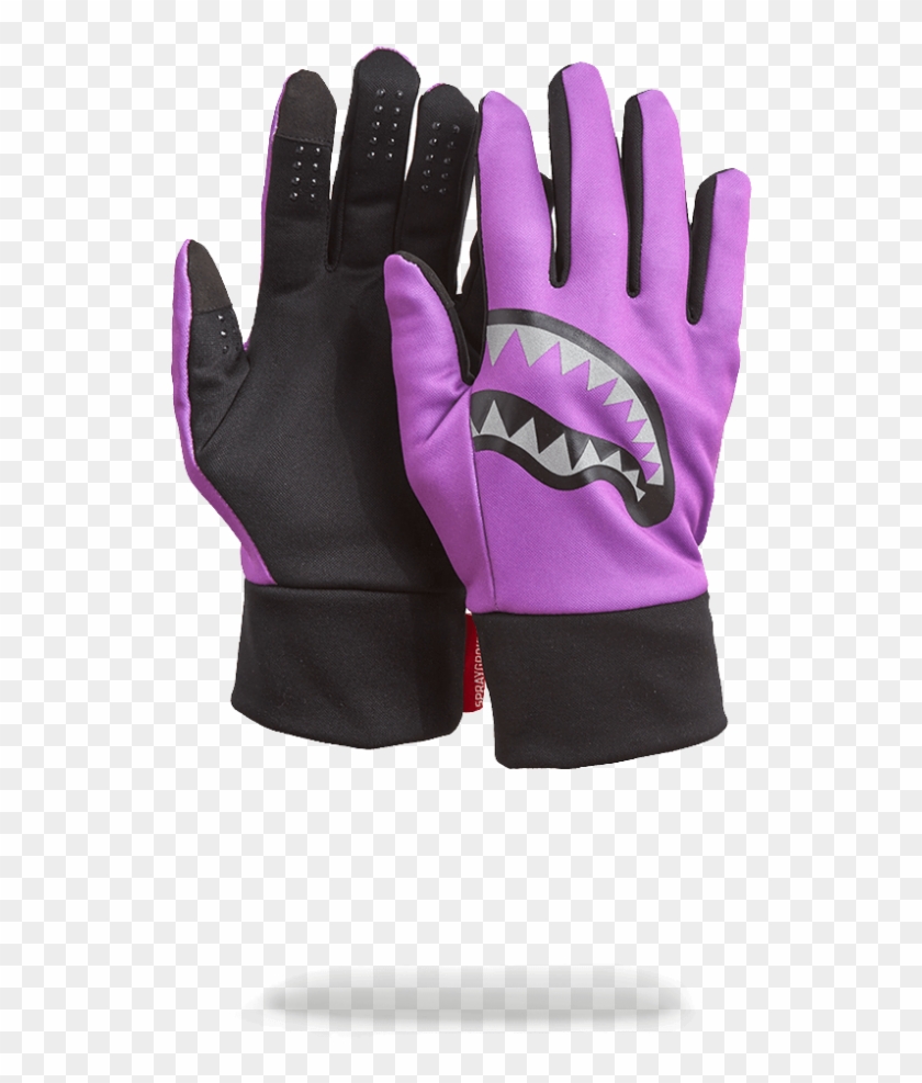 Purple 3m Shark Mouth Gloves - Leather Clipart #5132546