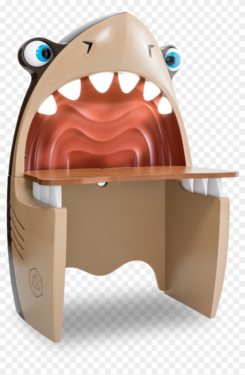 Pirate Shark Study Desk - Kids Study Table Animal Clipart