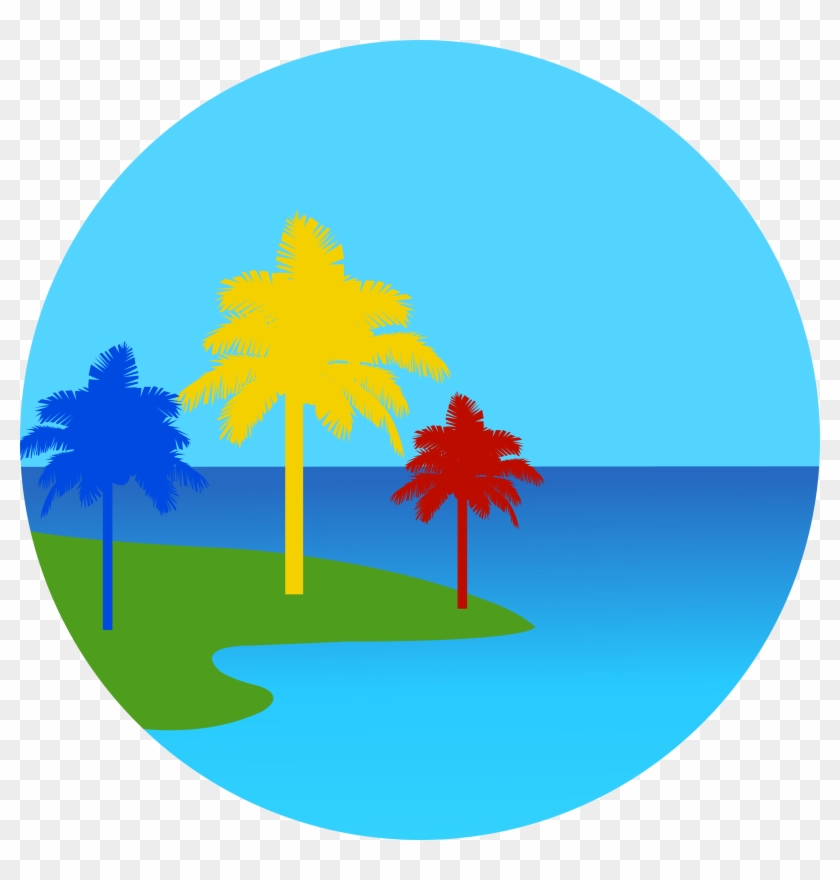 Painted Trees Of Hawaii - Palm Tree Clipart