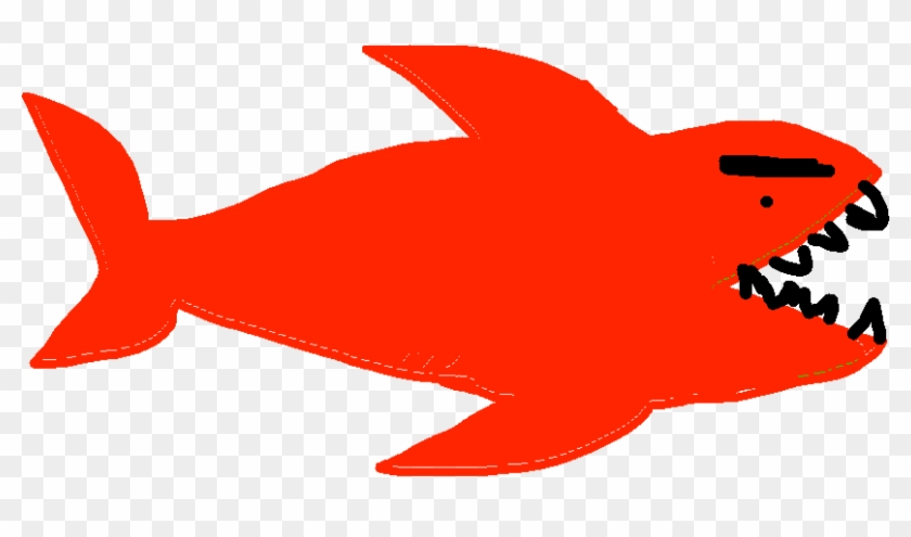 Shark Nom Nom - Garibaldi (fish) Clipart #5132858