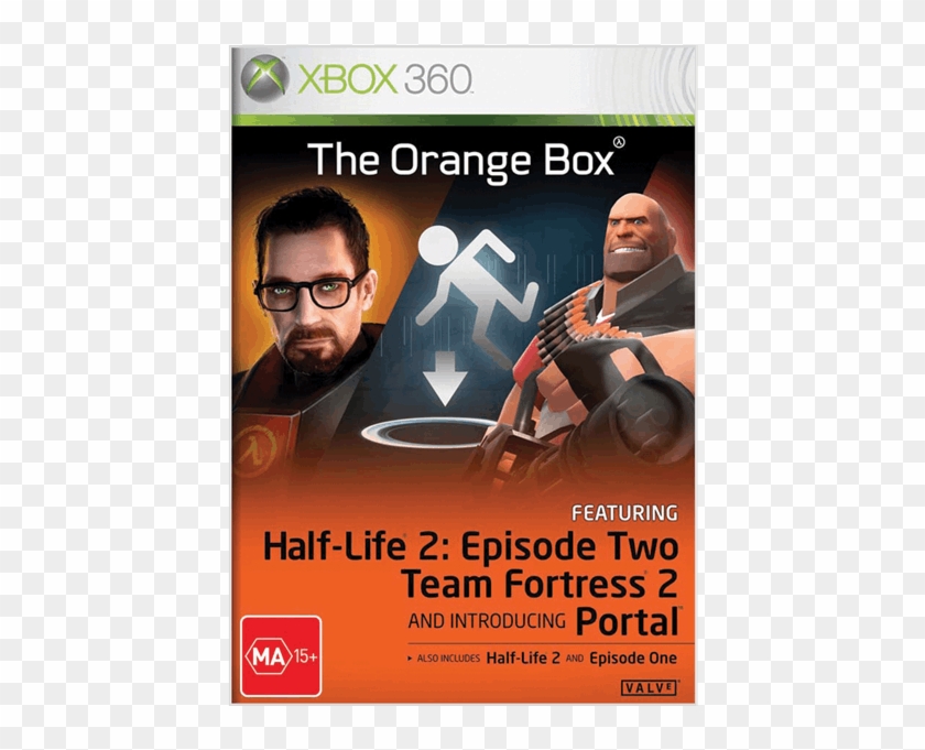 Orange Box Xbox 360 Cover Clipart