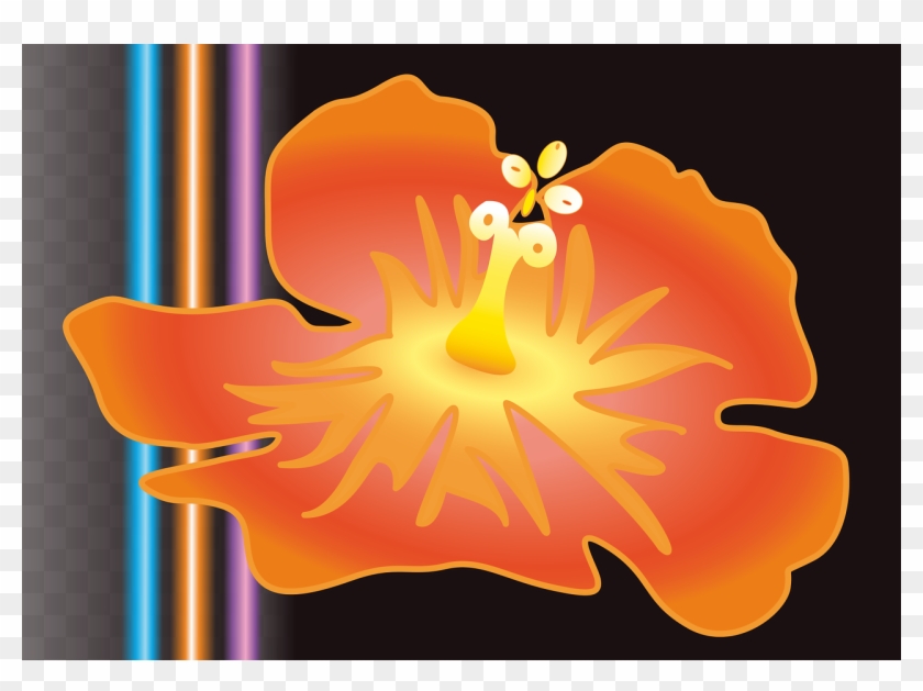 Hibiscus Flower Blossom - Illustration Clipart #5133312