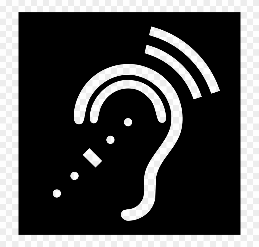 Hearing Deaf Disabled Listening Hearing Aids - Hearing Impaired Symbol Clipart