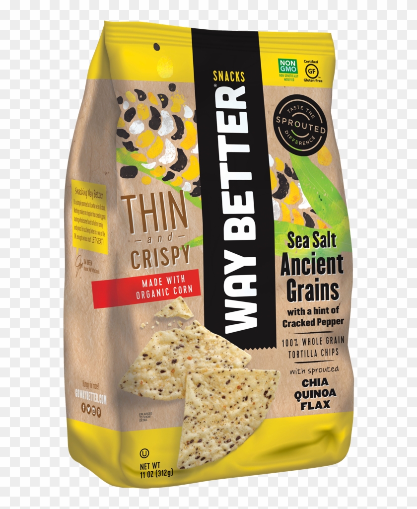 Thin & Crispy Sea Salt - Way Better Chips Clipart