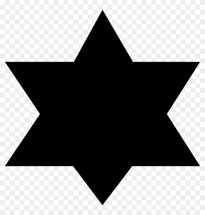 This Free Icons Png Design Of Religious Jewish 15 - Jewish Star Silhouette Clipart #5135023