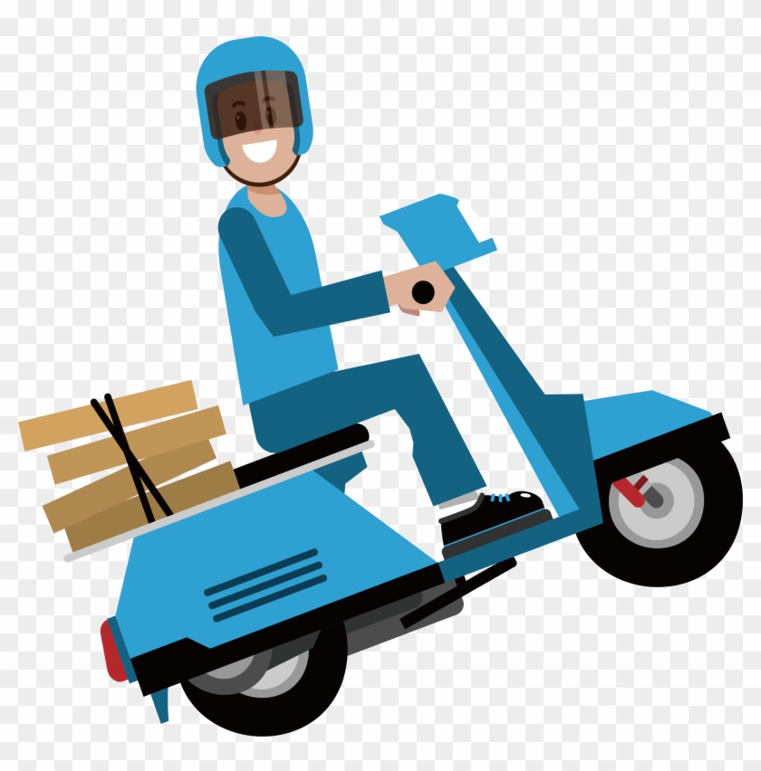 Png Royalty Free Delivery Courier - Bike Delivery Png Clipart