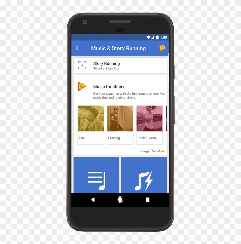 Keep Pace With Today's Running Hits Featuring Songs - Mobile Device Clipart