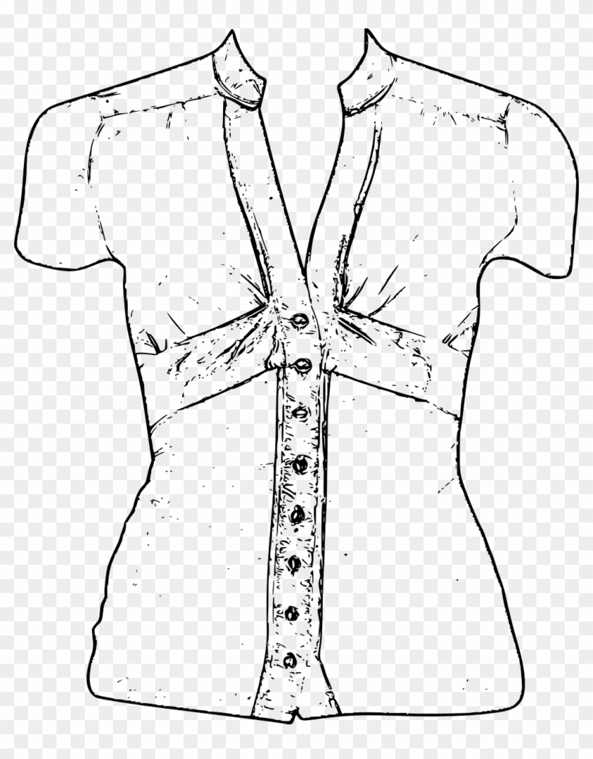 Clothing Women Blouse Ladies Png Image - Clip Art Blouse Transparent Png #5135700