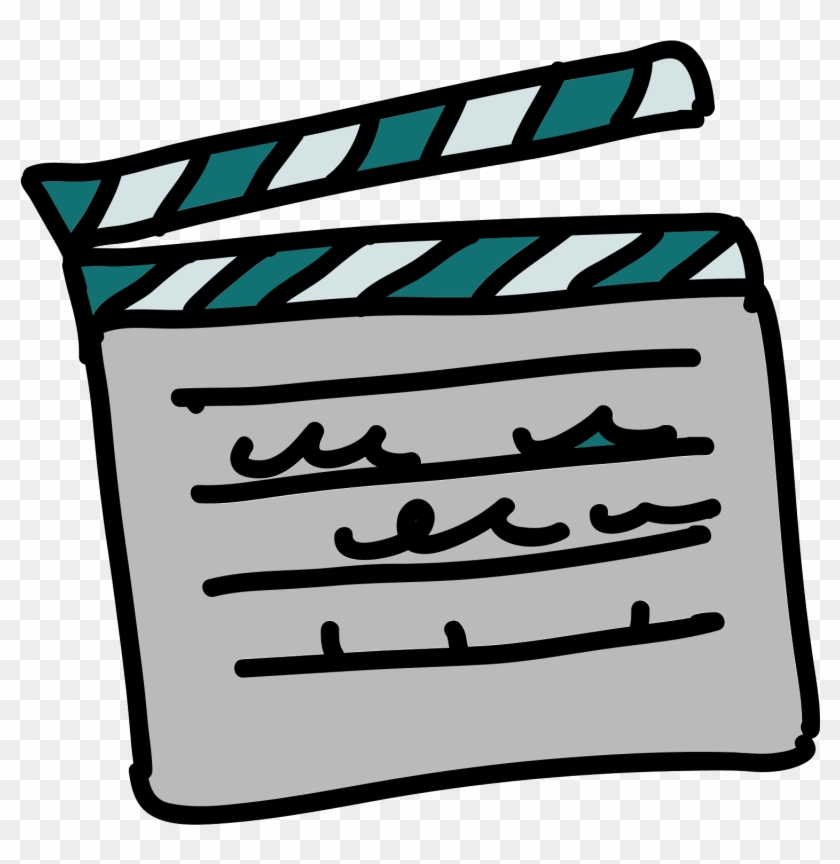 Clap De Film Icon - Film Clipart