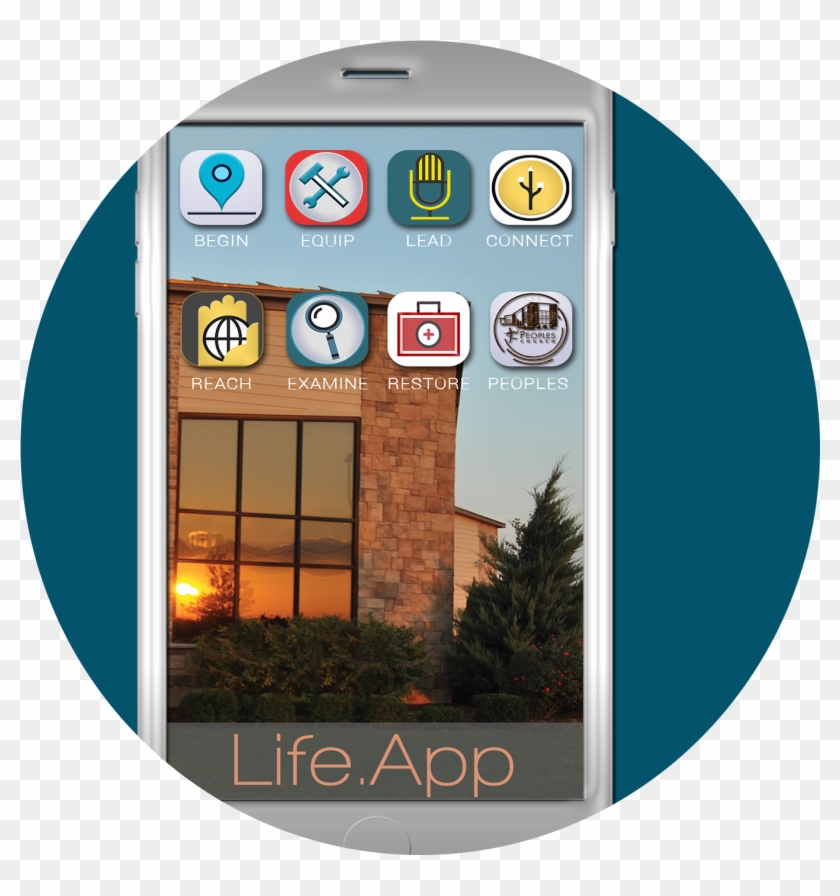 Round Life - App - Mobile Phone Clipart #5136429