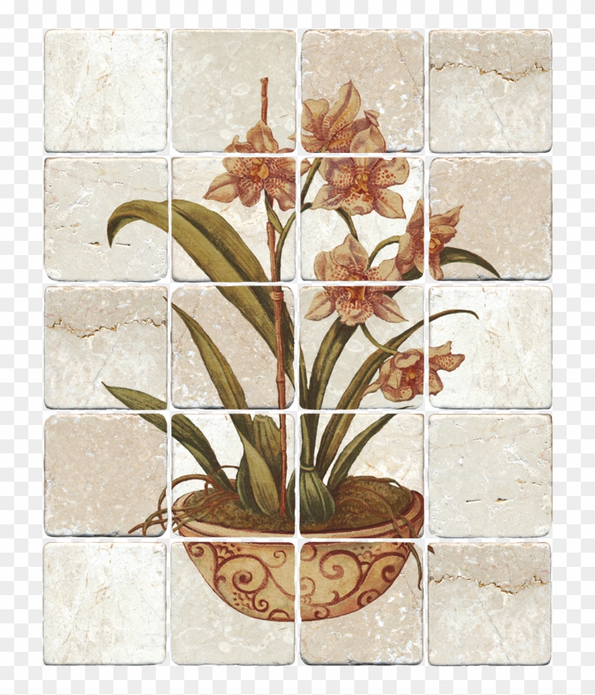 6035 Potted Flower - Motif Clipart #5136631