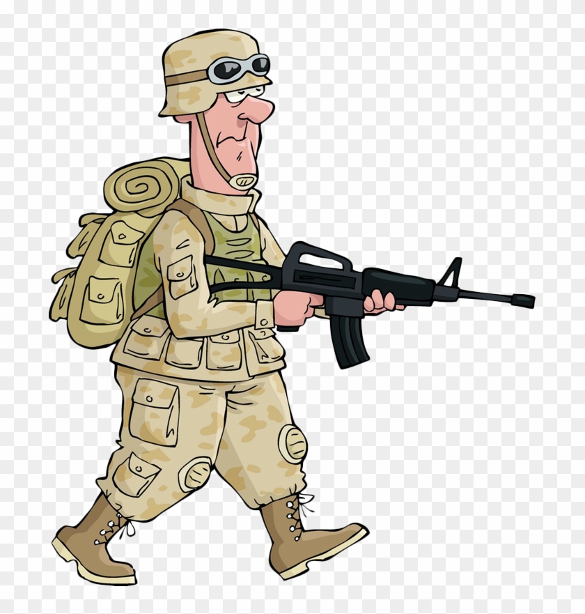 Image Library Cartoon Royalty Free Royaltyfree Transprent - Soldier Cartoon No Background Clipart