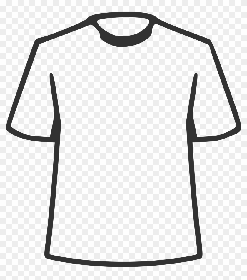 Simple Big Image Png - Kamiseta Clipart Black And White Transparent Png