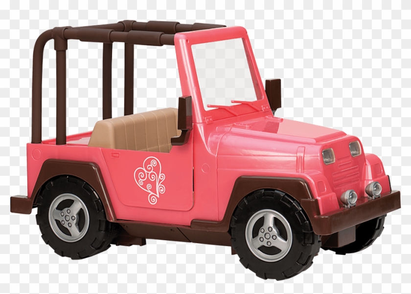 My Way And Highways 4×4 Metallic Pink - Our Generation Doll Jeep Clipart