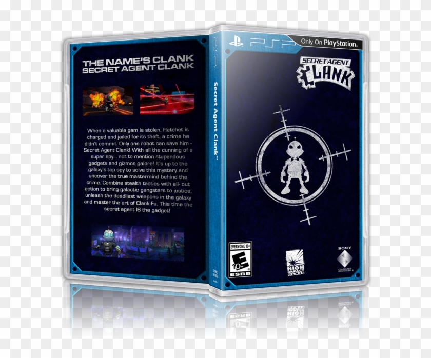 Secret Agent Clank Box Art Cover - Secret Agent Clank Psp Clipart