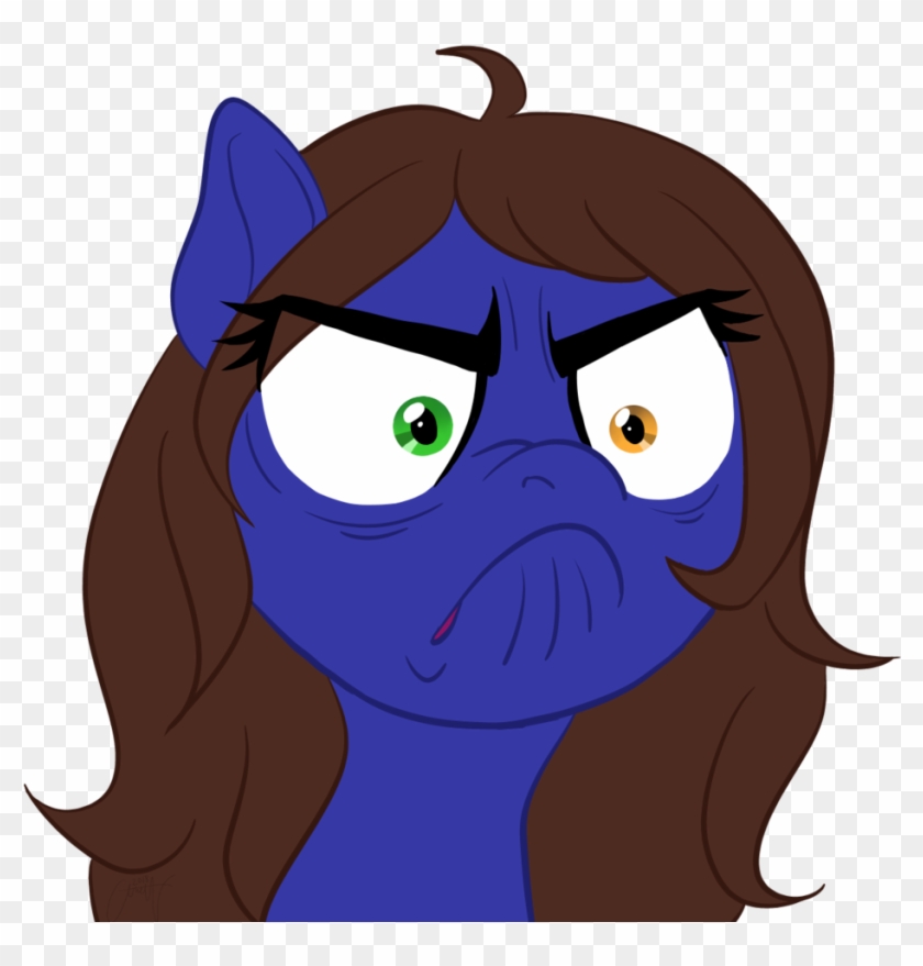 Otterdrop, Commission, Do I Look Angry, Heterochromia, - Cartoon Clipart #5138330