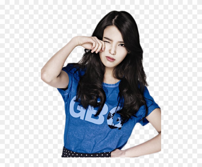 Korean Girl, T Shirts For Women, Tops, Fashion, Moda, - Lee Ji Eun Iu Clipart