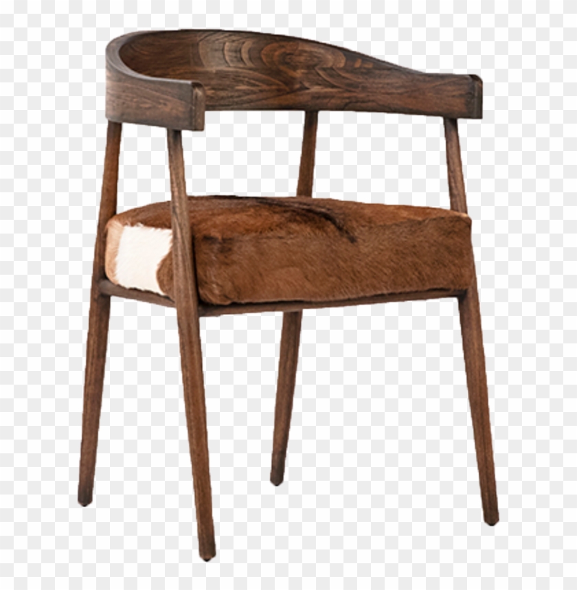 Hyde Chair, Rustic Chair, Animal Hide And Wooden Chair, - Chair Clipart