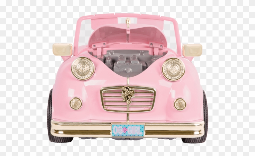 In The Drivers Seat Retro Cruiser Pink Engine View04 - Our Generation Retro Convertible Car Clipart #5139002