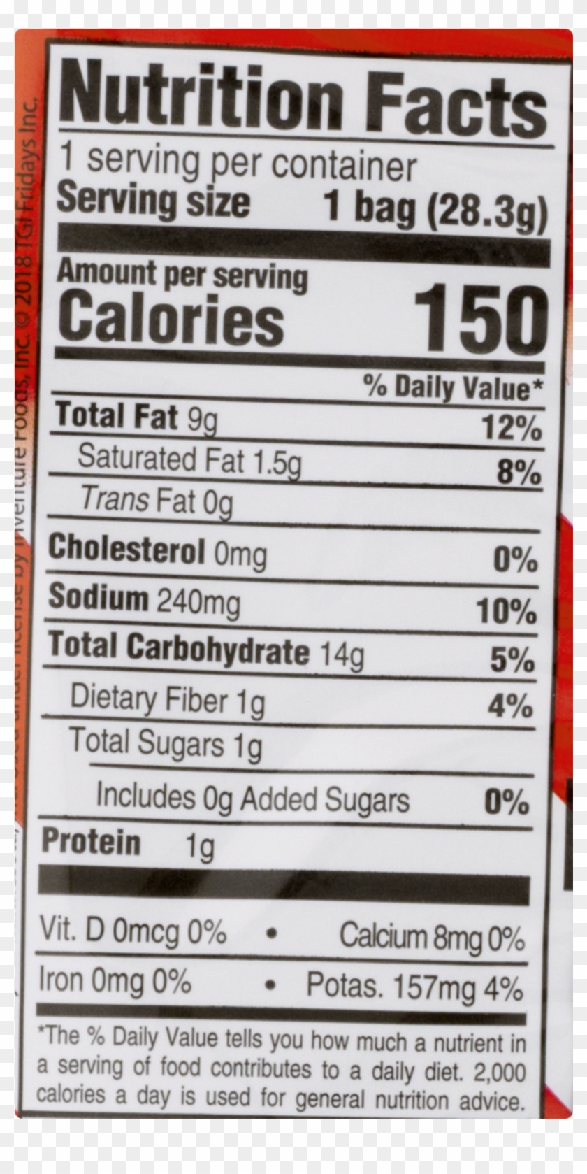 Nutrition Facts Clipart #5139597