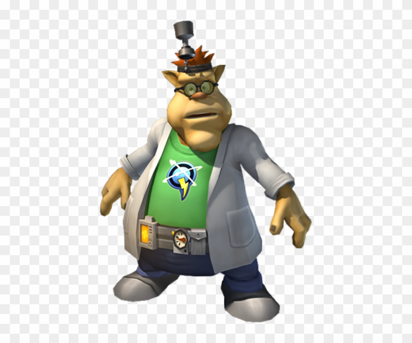 Big Al, In His Captain Qwark Fanshirt - Big Al Ratchet And Clank Clipart