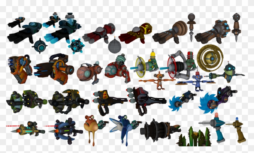 From Any Ratchet And Clank Game What Was Your Favorite - Ratchet And Clank Weapons Concept Art Clipart