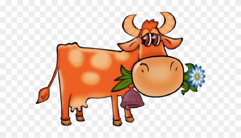 Funny Farm Animal Clipart - Картинки Корова Пнг - Png Download #5140259