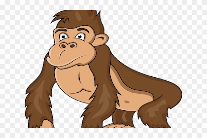 Gorilla Clipart Transparent Background - Transparent Background Gorilla Clipart - Png Download #5140537