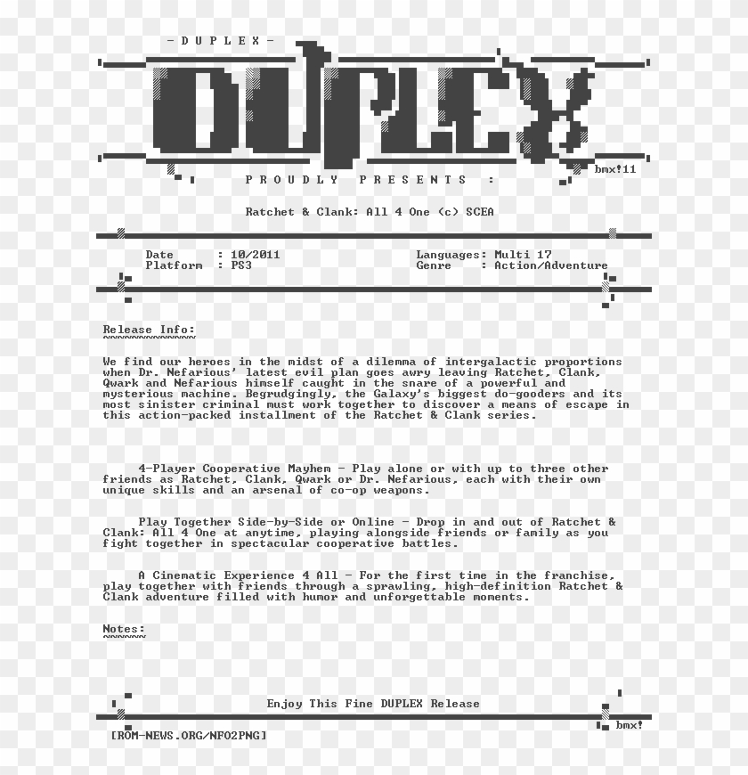 Ratchet - And - Clank - All - 4 - One - Ps3-duplex - Playstation 4 Clipart